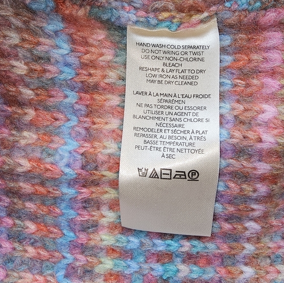 Free People Sedona Cardi in Blue Rainbow Combo Sz S - Picture 10 of 10